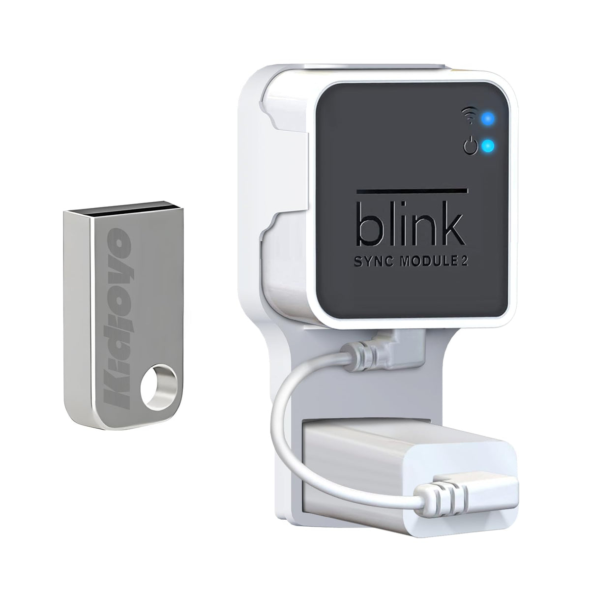 256GB USB Flash Drive & Wall Mount with Short Cable J19628