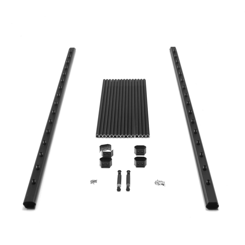 Aluminum Textured Black Line Rail Kit M91796