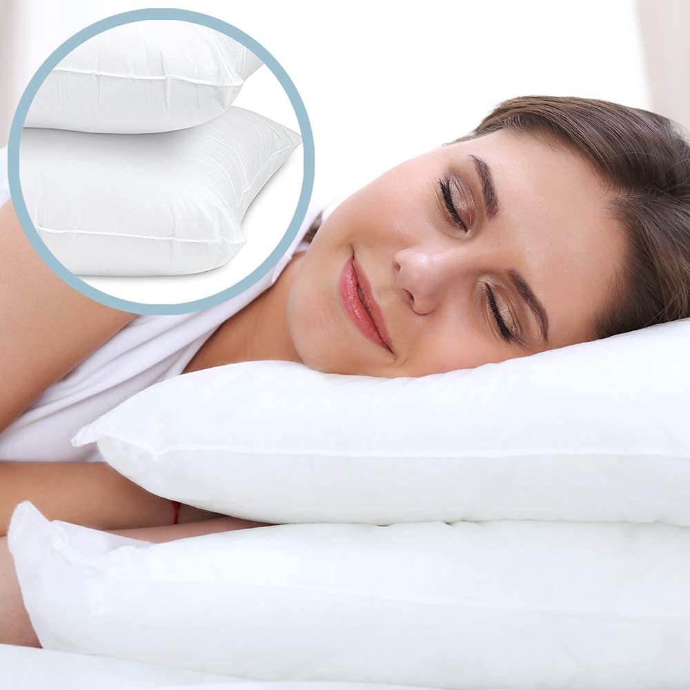 White 2 Pack King Size Down Alternative Bed Pillows P508
