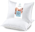 White 2 Pack King Size Down Alternative Bed Pillows P508