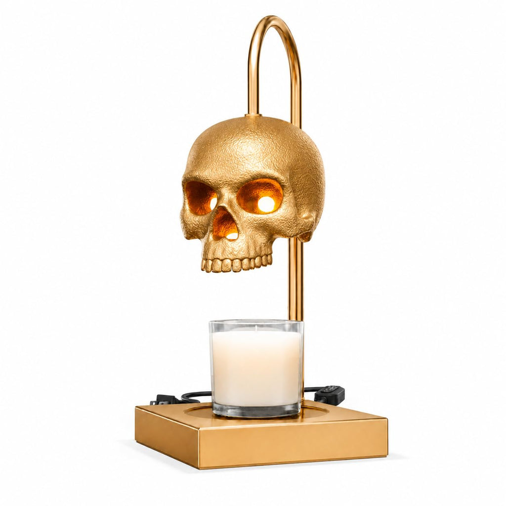 Skull Candle Warmer Lamp with Timer and Dimmer H5427