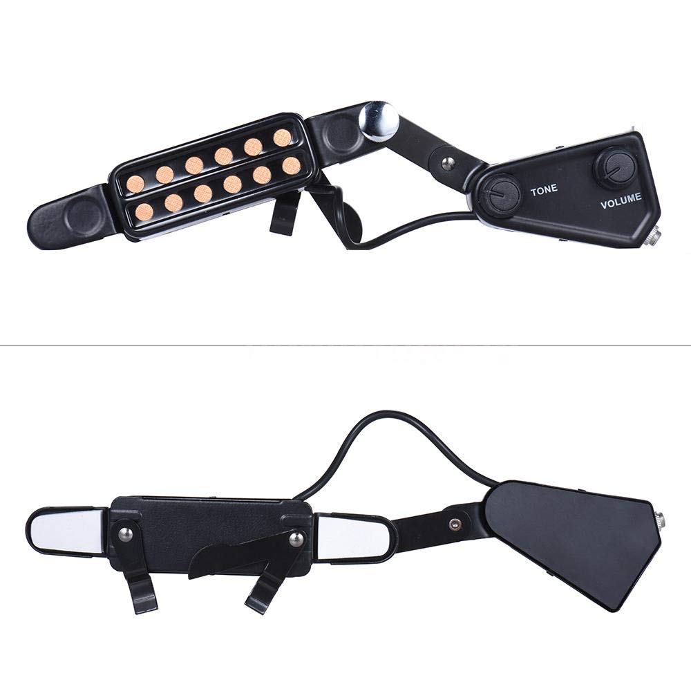 12 SoundHole Acoustic Guitar Pickup with Tone and Volume Control R602484