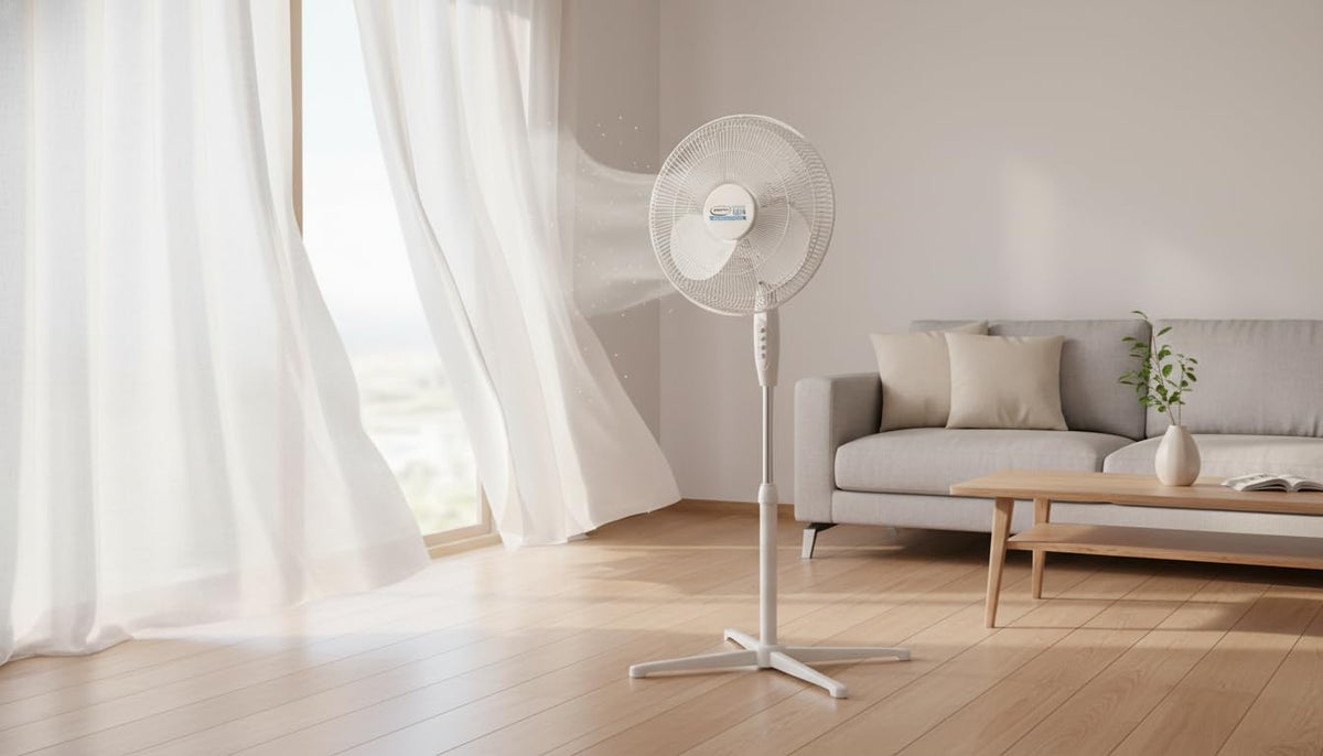 16 Inch Oscillating Pedestal Fan with Remote R73099