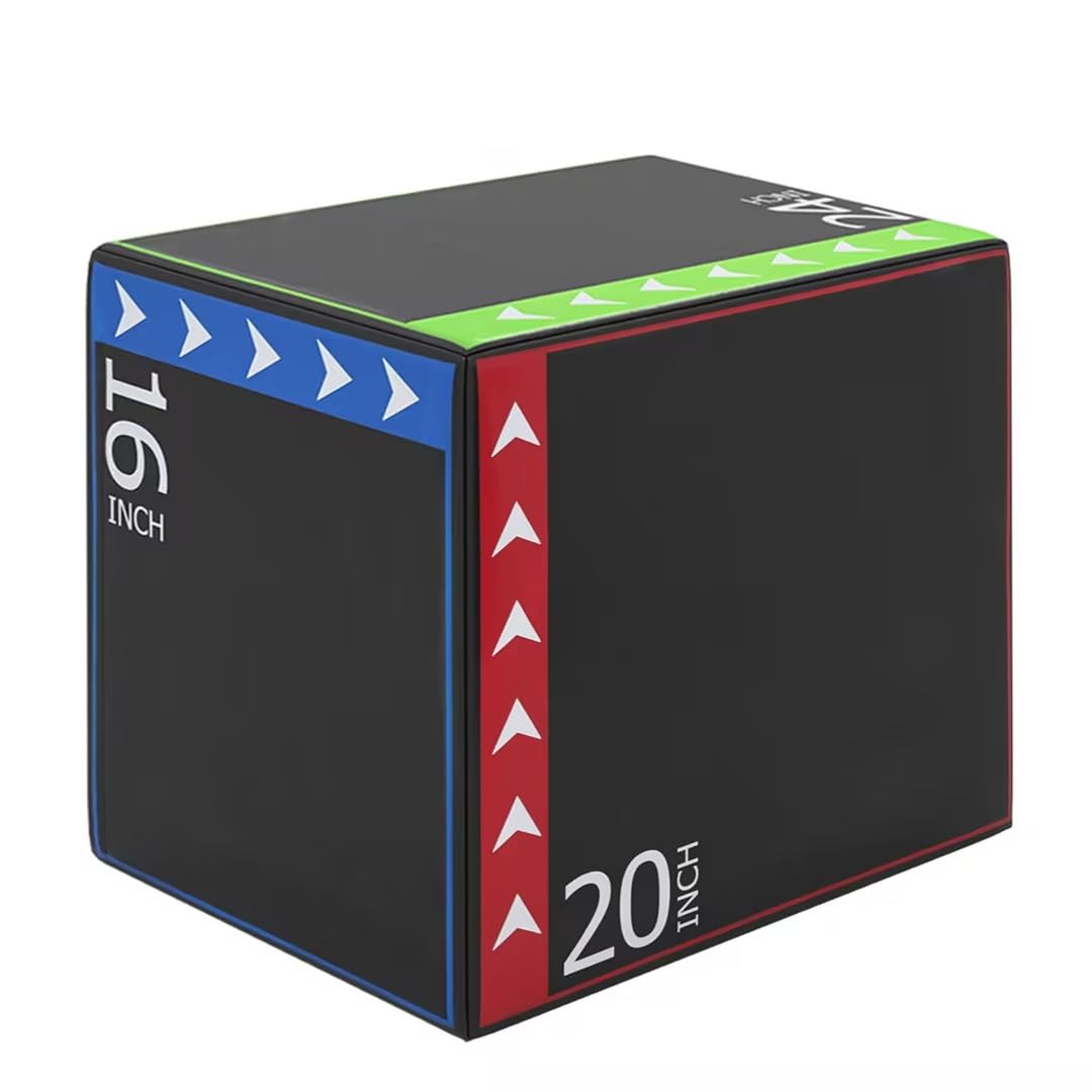 3 in 1 Plyometric Jump Box 16/20/24 Inch Soft Foam F511856