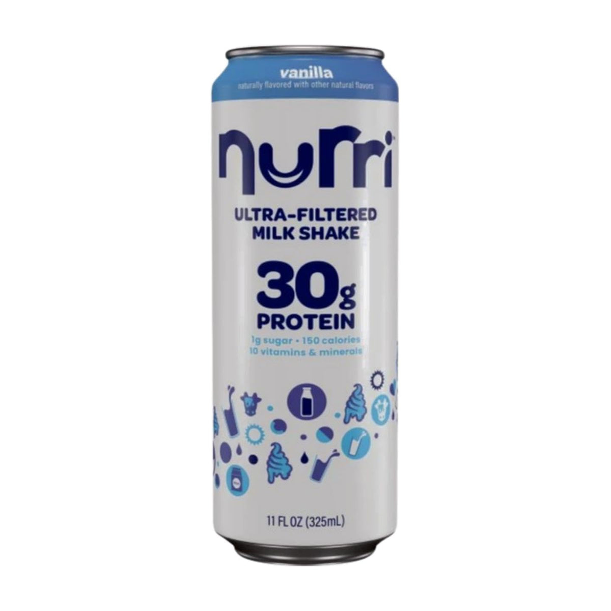 12 Pack Vanilla Milk Shake 30g Protein 1g Sugar Lactose-Free I534