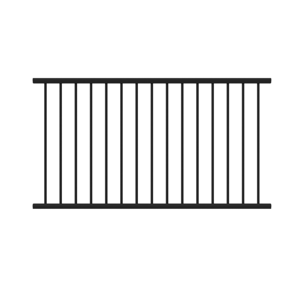 Aluminum Textured Black Line Rail Kit M91796
