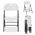 Heavy Duty Plastic Foldable Chair, 4 Pack, White Z89822