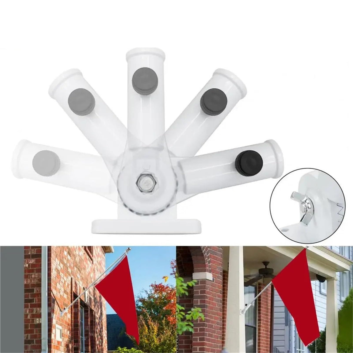 Adjustable Flag Pole Mount Bracket D257