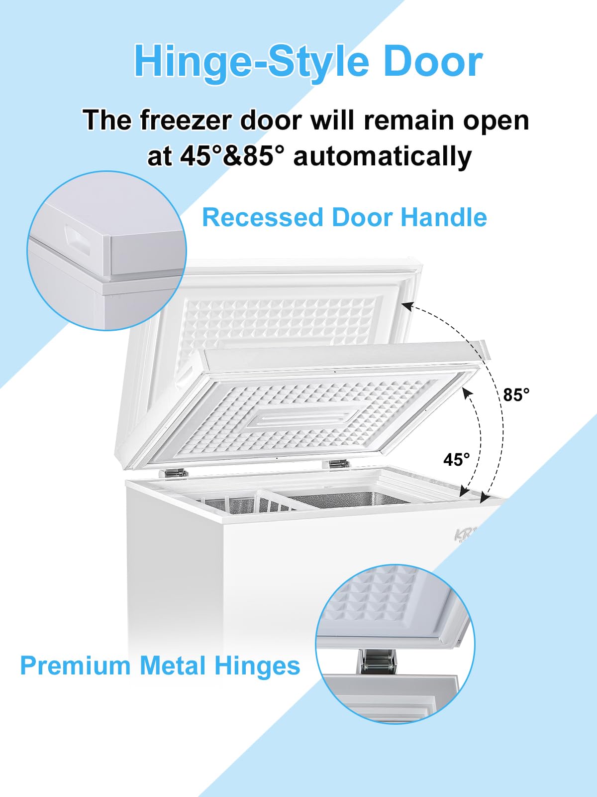 White 5.0 cu.ft Chest Freezer W2824