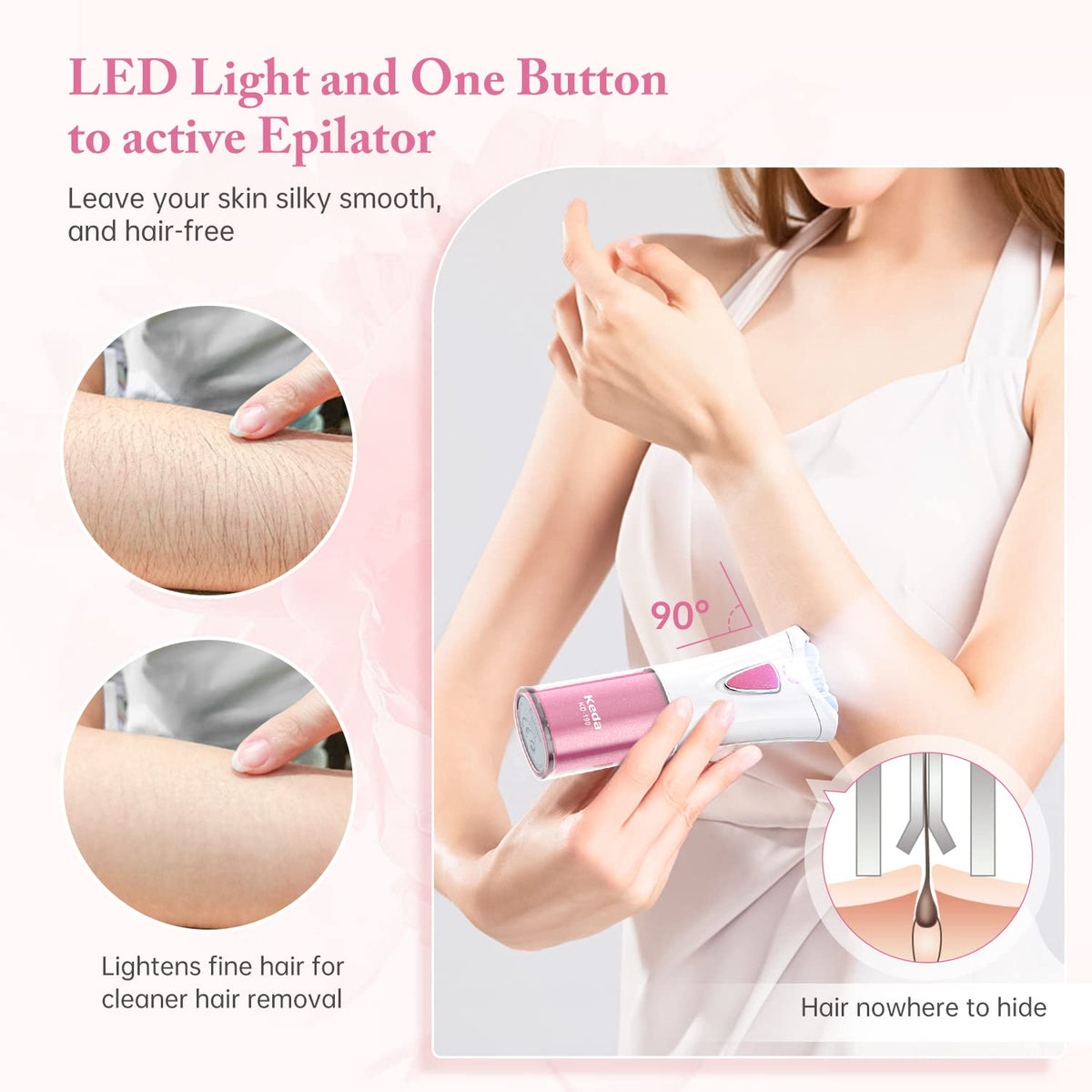 Epilator for Women Face Hair Removal K889629