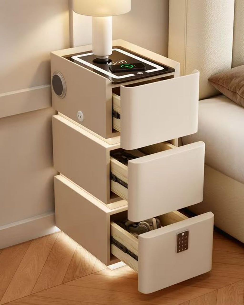 Narrow Nightstand with 3 Drawers L237028
