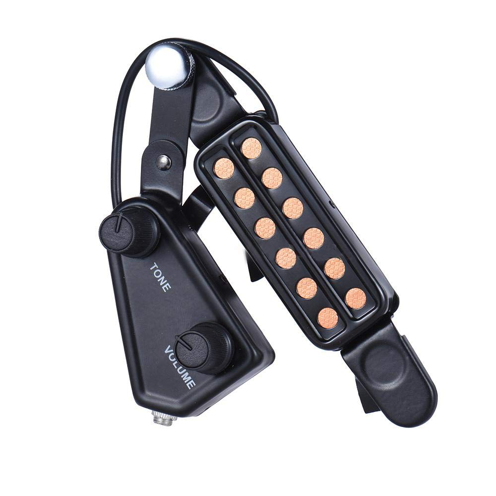 12 SoundHole Acoustic Guitar Pickup with Tone and Volume Control R602484