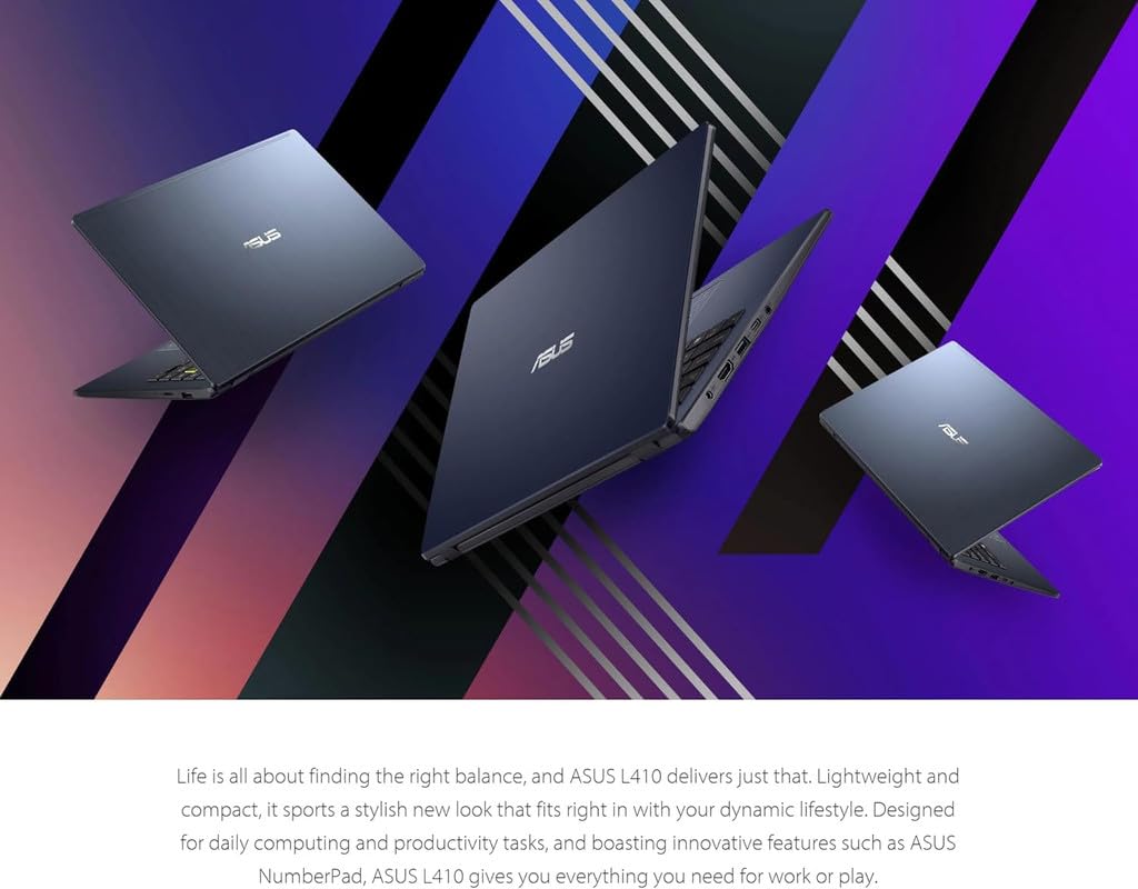 14” FHD Portable Laptop, Dual-Core Intel Celeron N4500, 4GB RAM, 128GB Storage, Windows 11S B24189