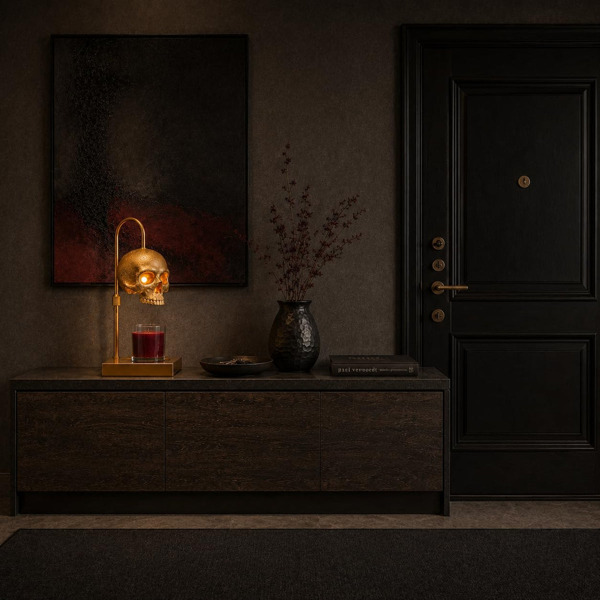 Skull Candle Warmer Lamp with Timer and Dimmer H5427