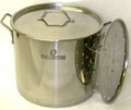 60 Quart Stainless Steel Stock Pot with Rack & Lid U40055