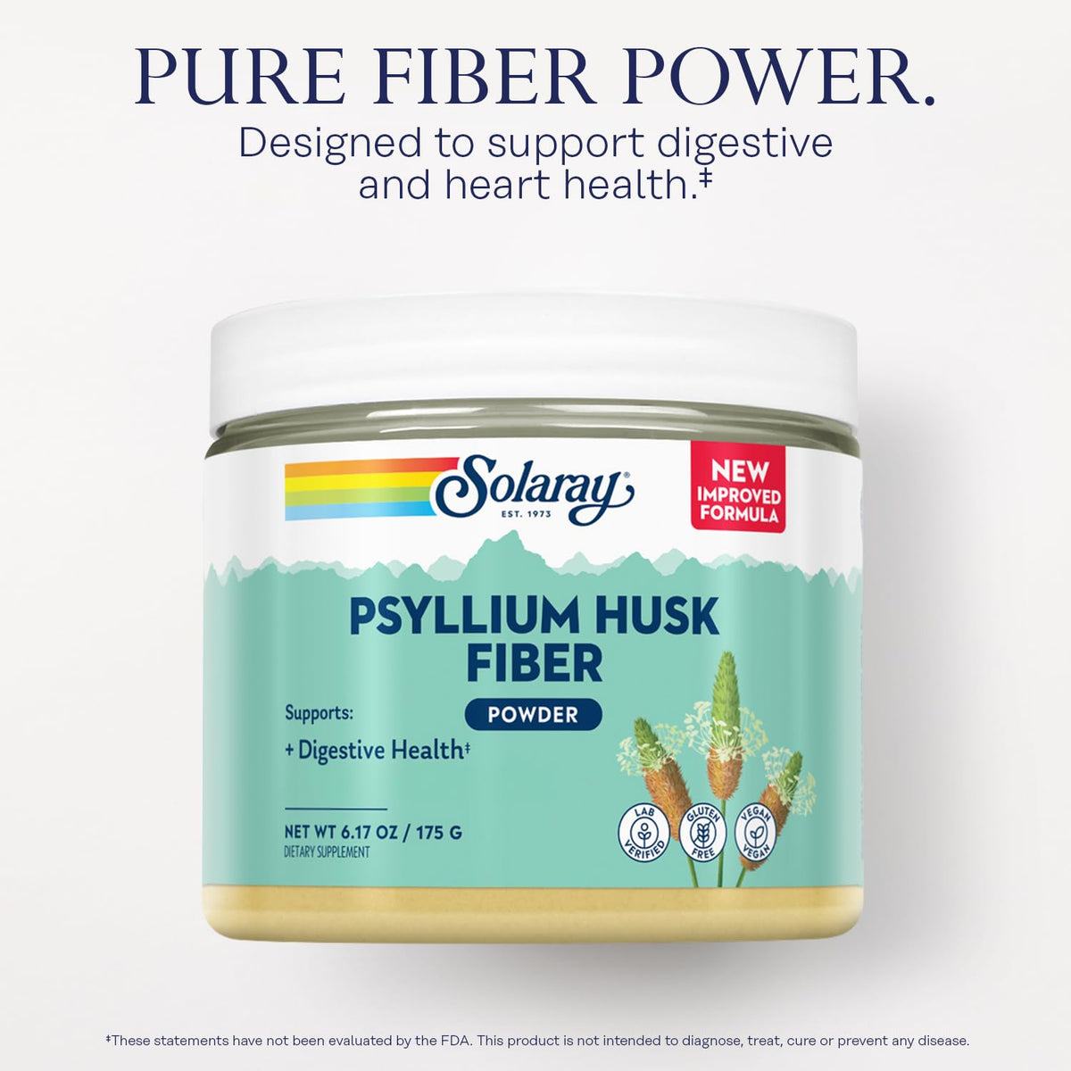 Psyllium Husk Powder Fiber Supplement 6.17 OZ E599068