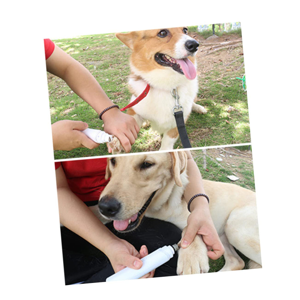 3pcs Electric Pet Nail Grinder Portable Trimmer Grey Q85635