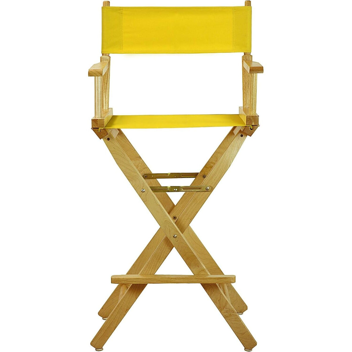 Director's Chair with Armrests Foldable Lightweight 30-Inch Natural Frame E830531