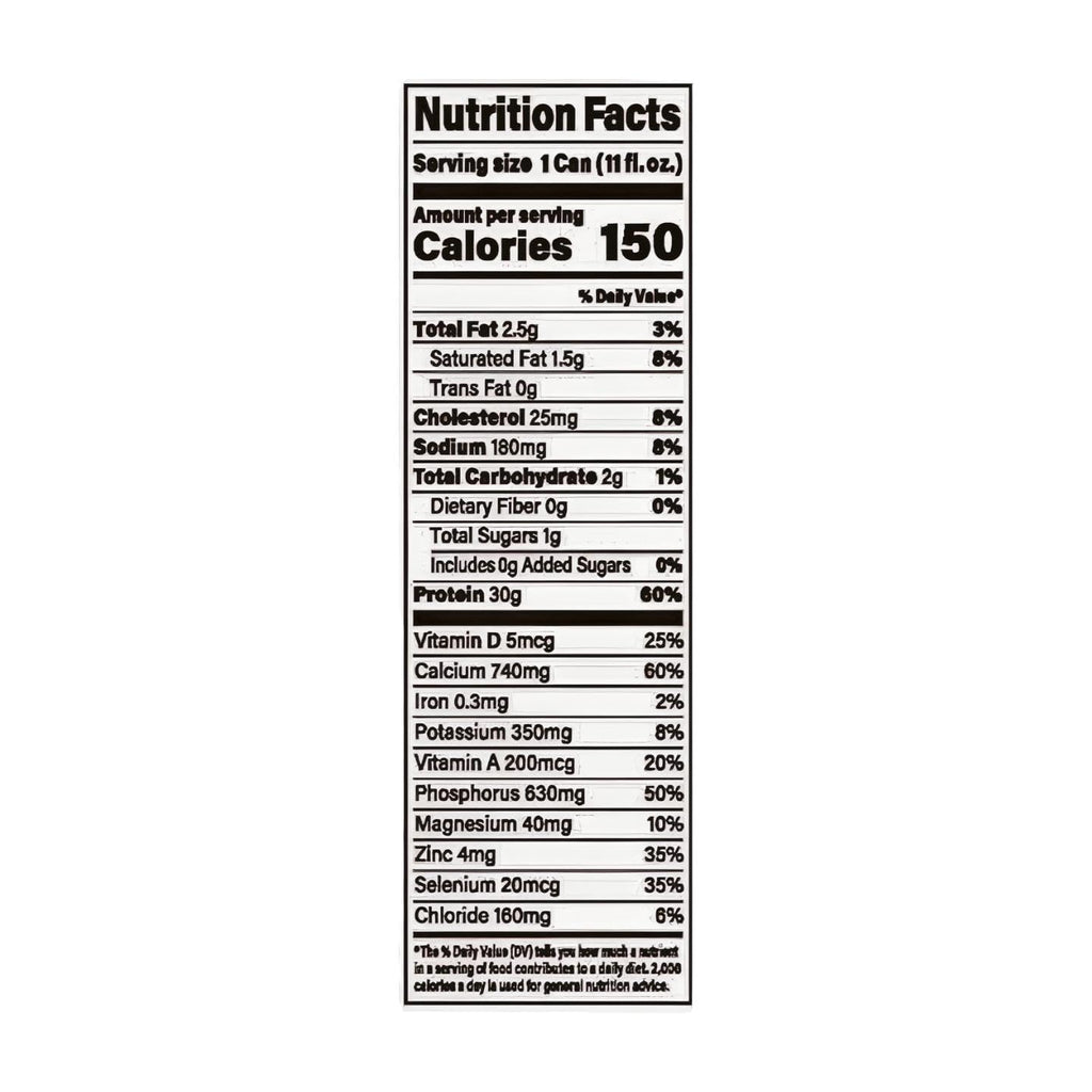12 Pack Vanilla Milk Shake 30g Protein 1g Sugar Lactose-Free I534