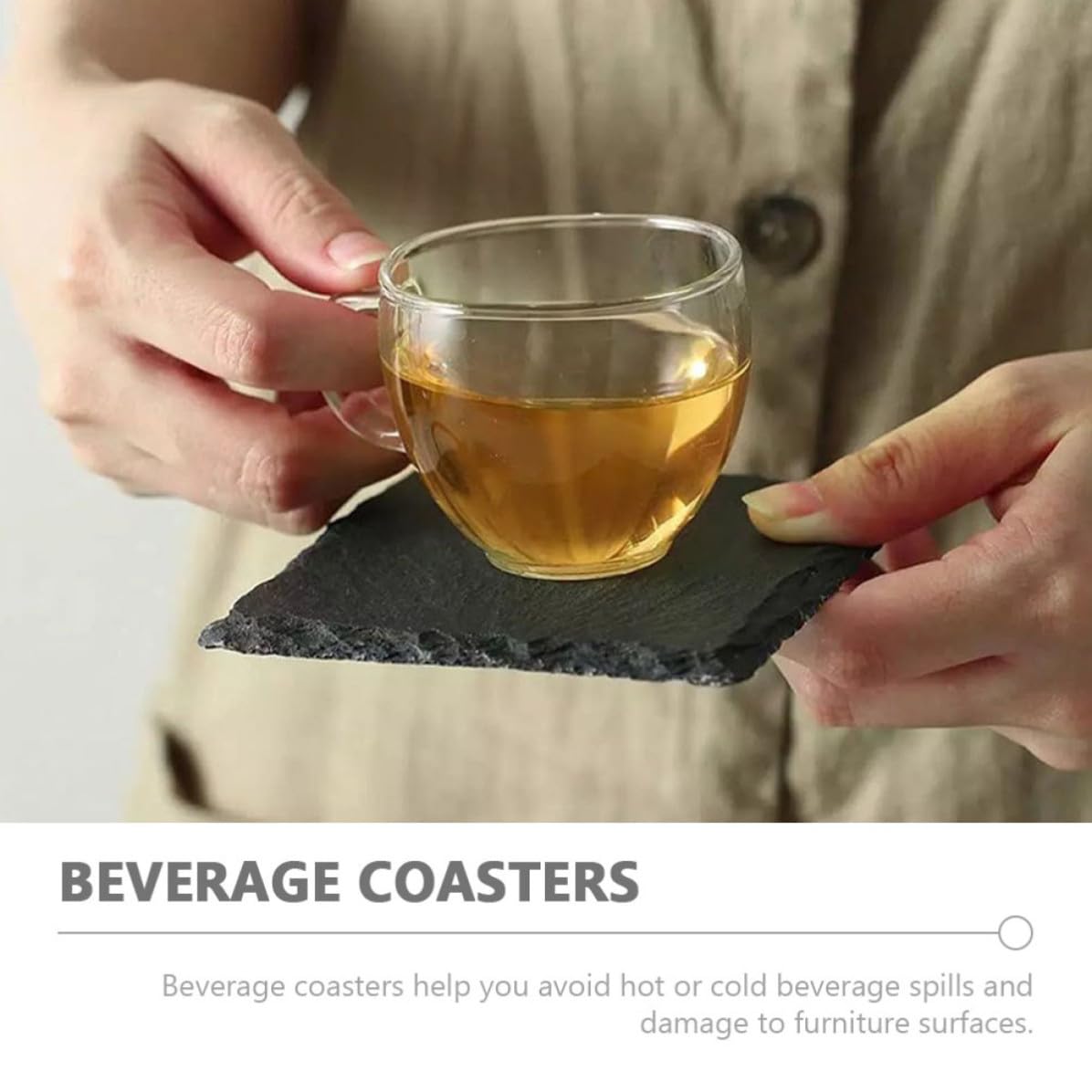 Natural Stone Table Coasters T512
