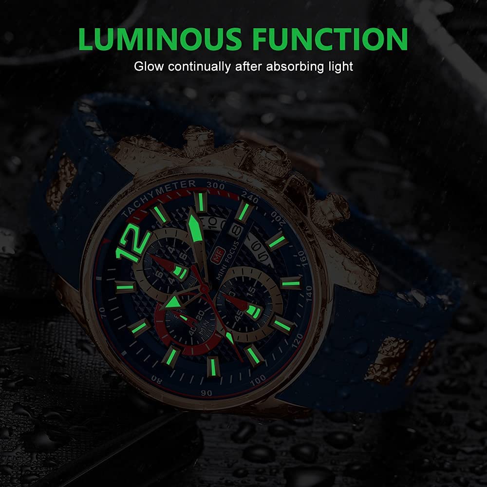 Men's Chronograph Waterproof Analog Quartz Watch X418
