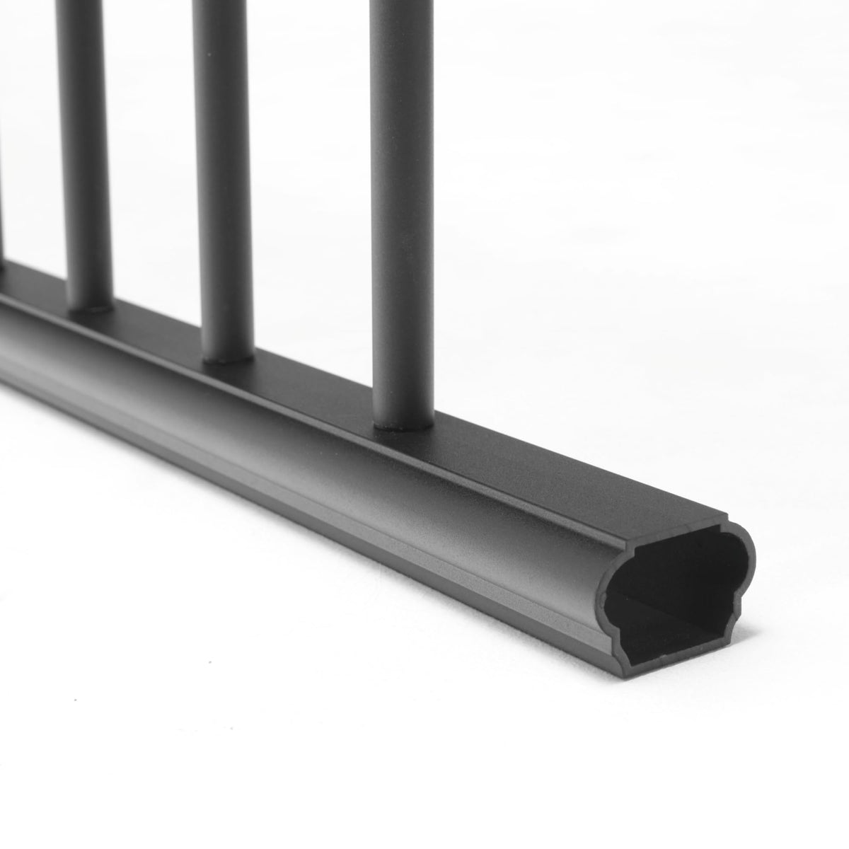 Aluminum Textured Black Line Rail Kit M91796