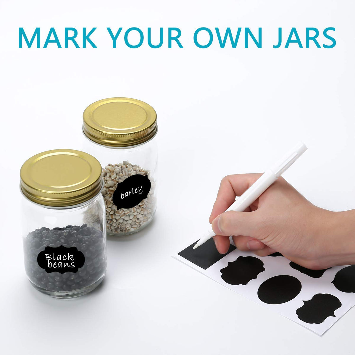 12 oz Glass Jars With Lids, Set Of 20 E41229