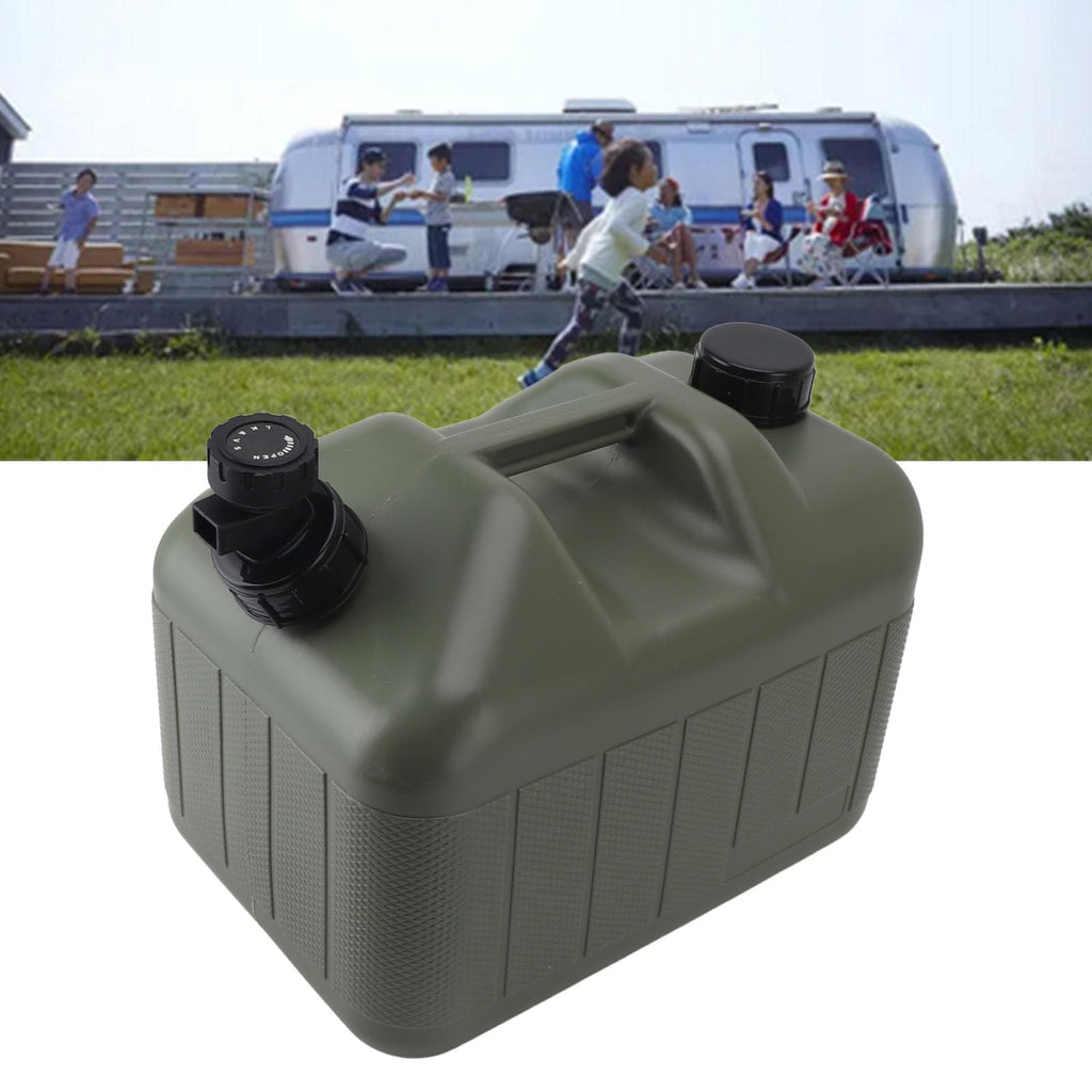 10L Green Portable Water Container with Faucet C491