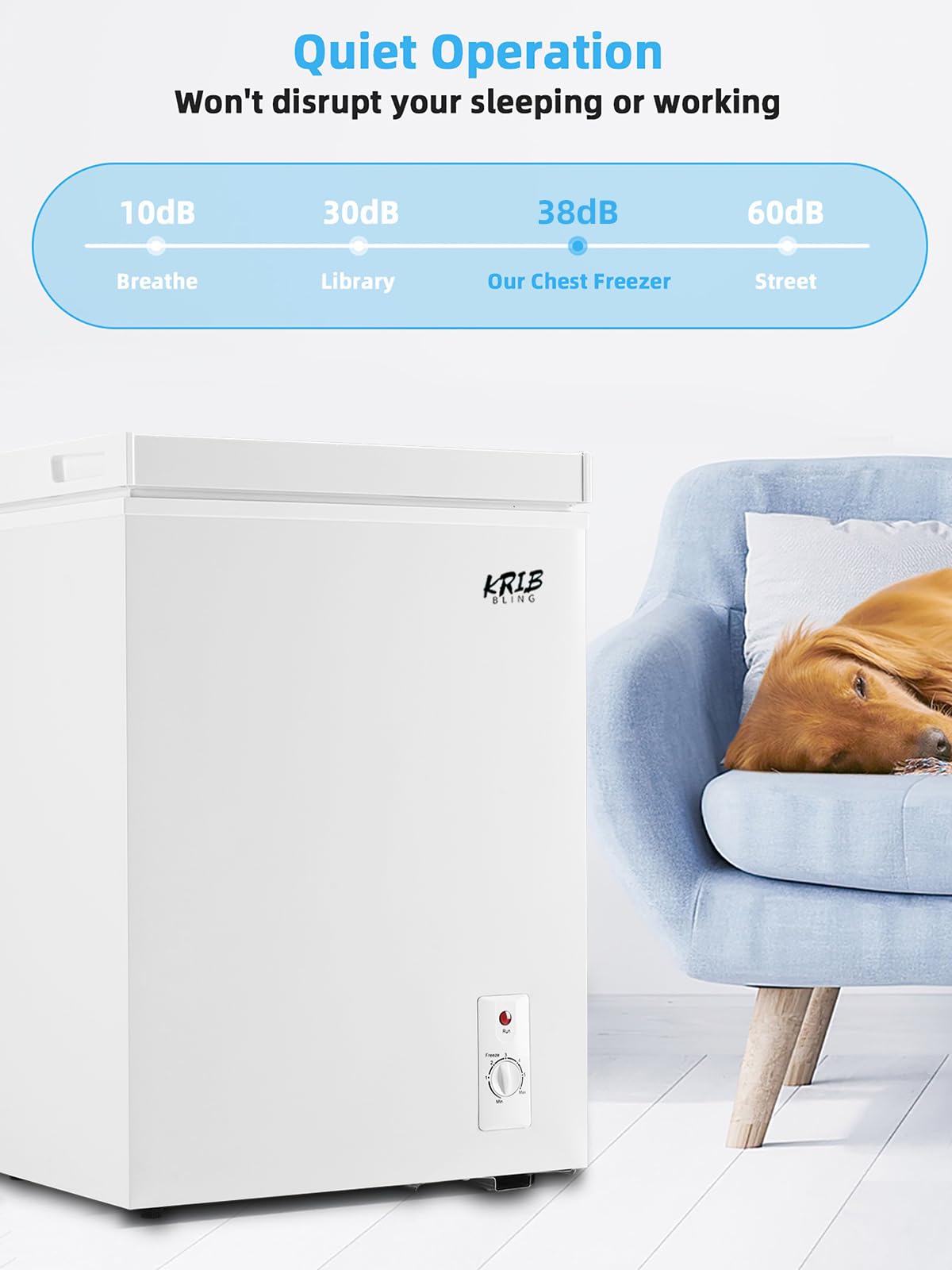 White 5.0 cu.ft Chest Freezer W2824