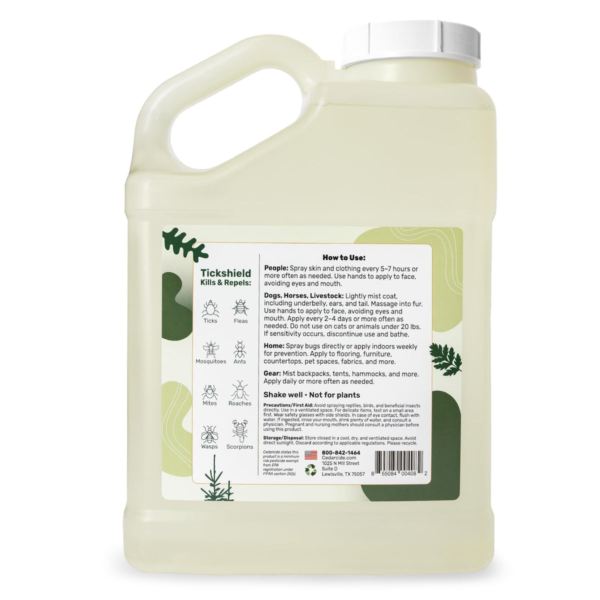 Cedar Oil Tick & Mosquito Repellent Spray V462321