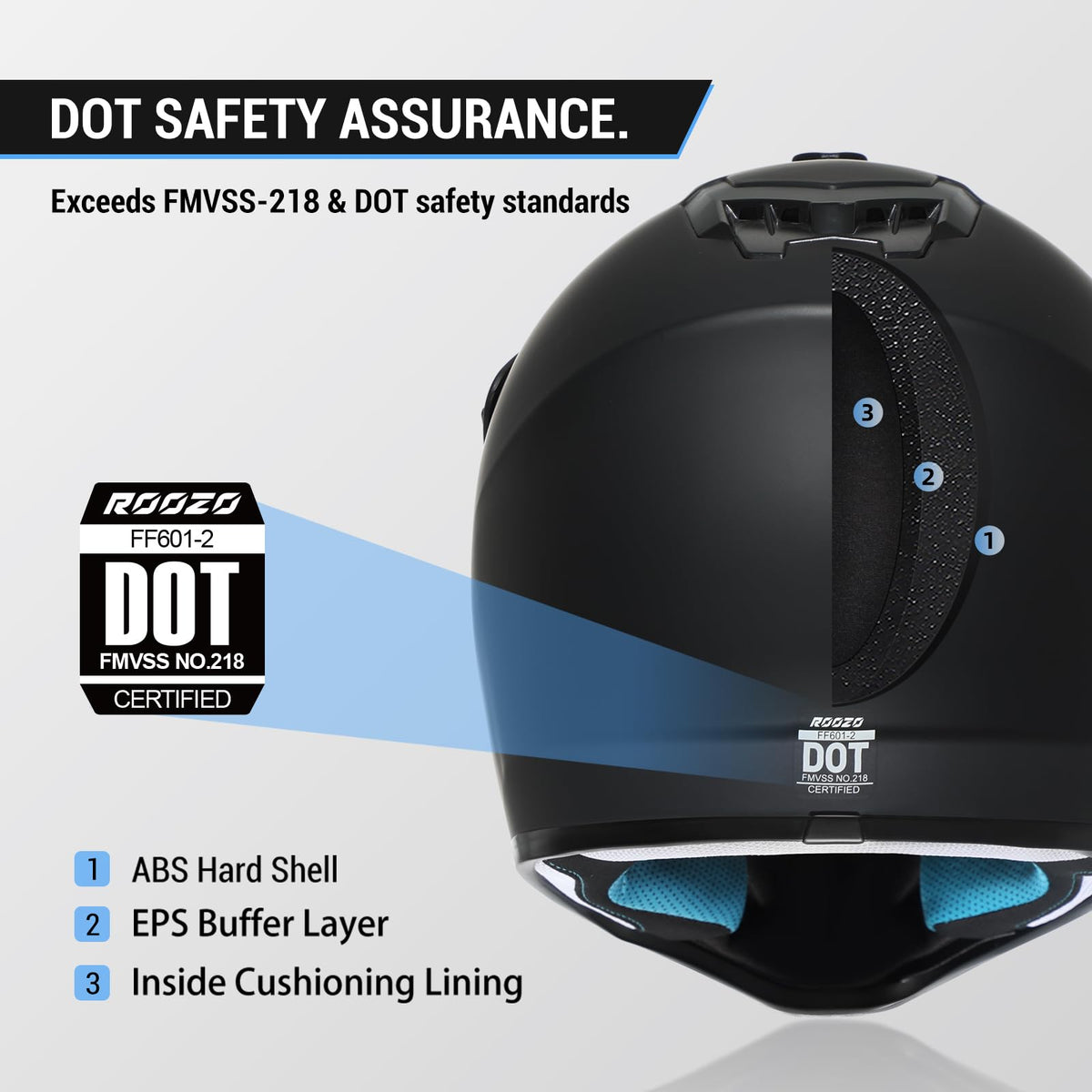 DOT Approved Full Face Motocross Helmet U283001
