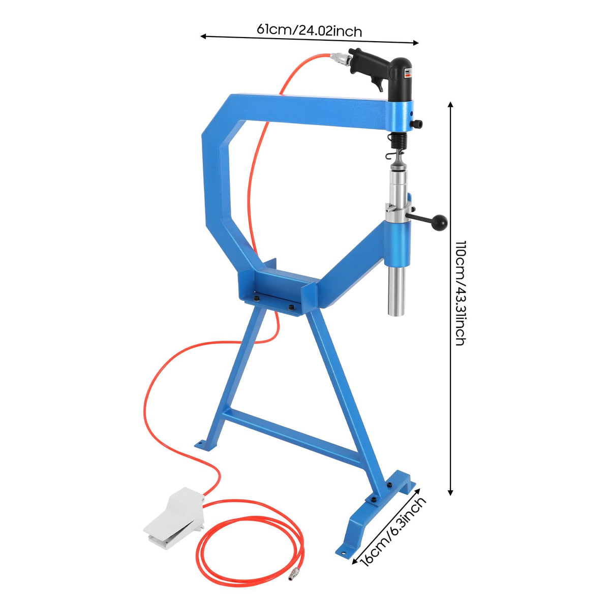 Pneumatic Planishing Hammer with 3 Anvil Dies W322