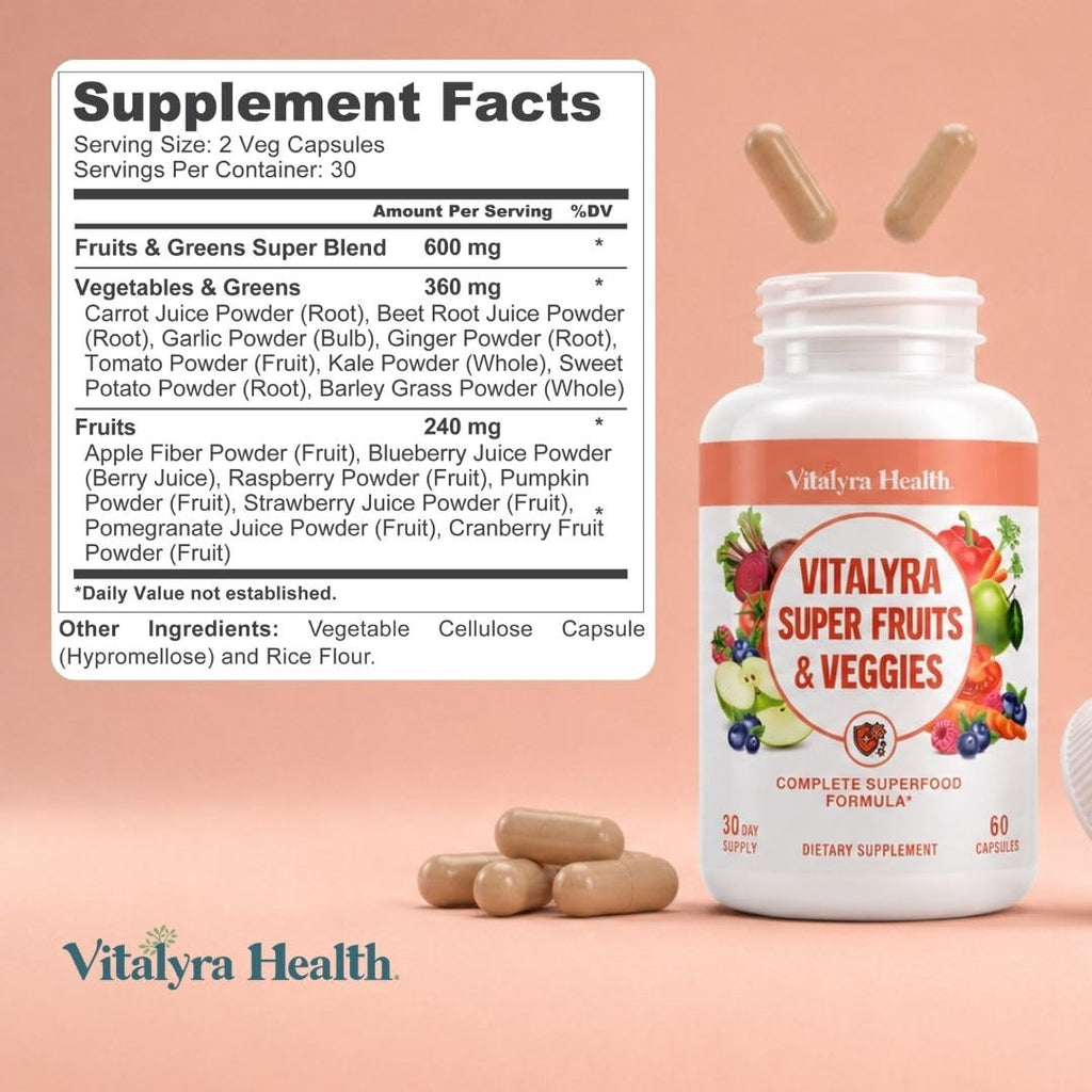 Fruits & Veggies Supplement Vegetable Capsules W935432