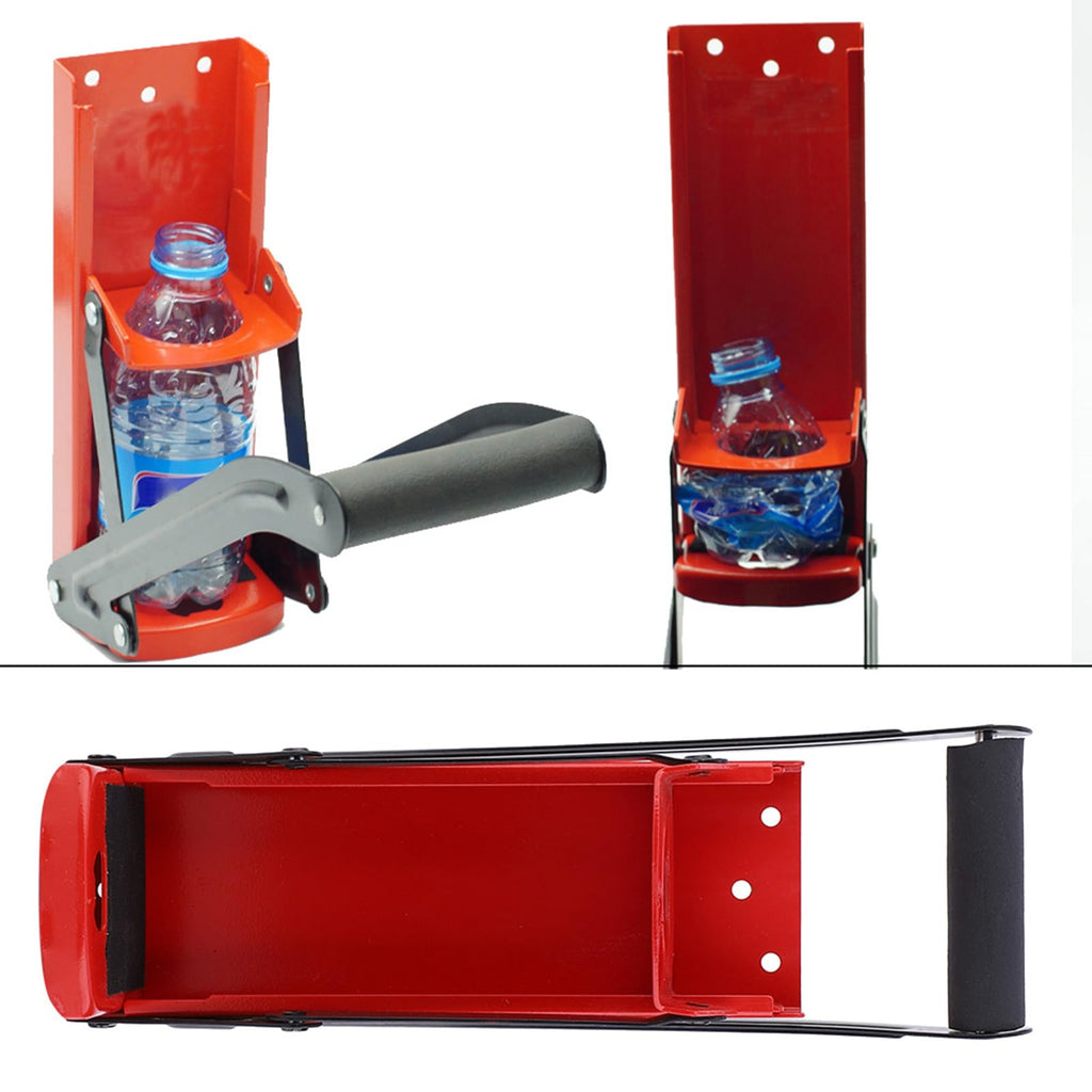 500ML Red Steel Can Crusher with Opener Q547157