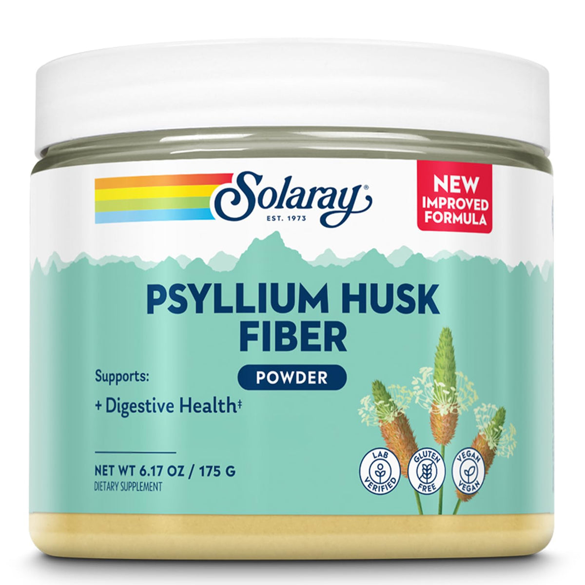 Psyllium Husk Powder Fiber Supplement 6.17 OZ E599068