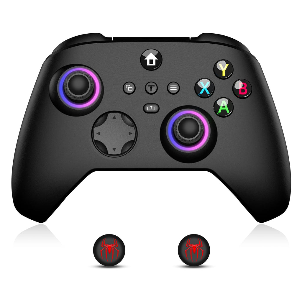Wireless Controller with Hall Effect Joysticks, RGB Light, Dual Vibration, TURBO G101029