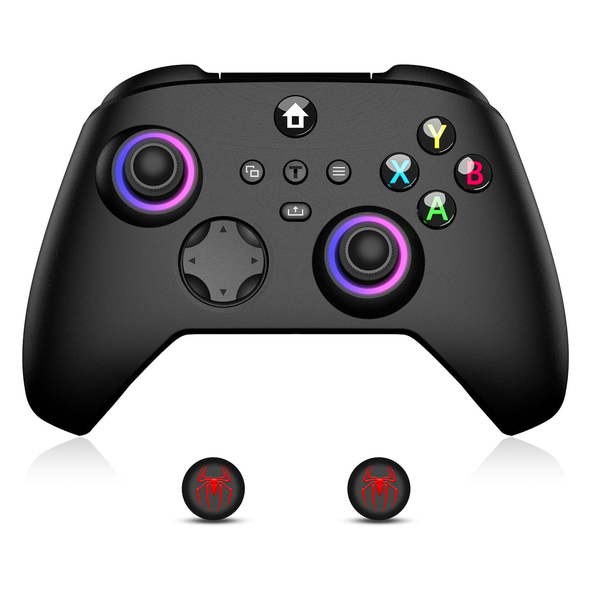 Wireless Controller with Hall Effect Joysticks, RGB Light, Dual Vibration, TURBO G101029