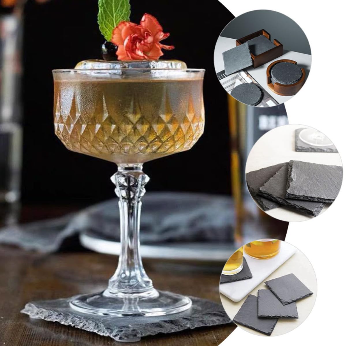 Natural Stone Table Coasters T512