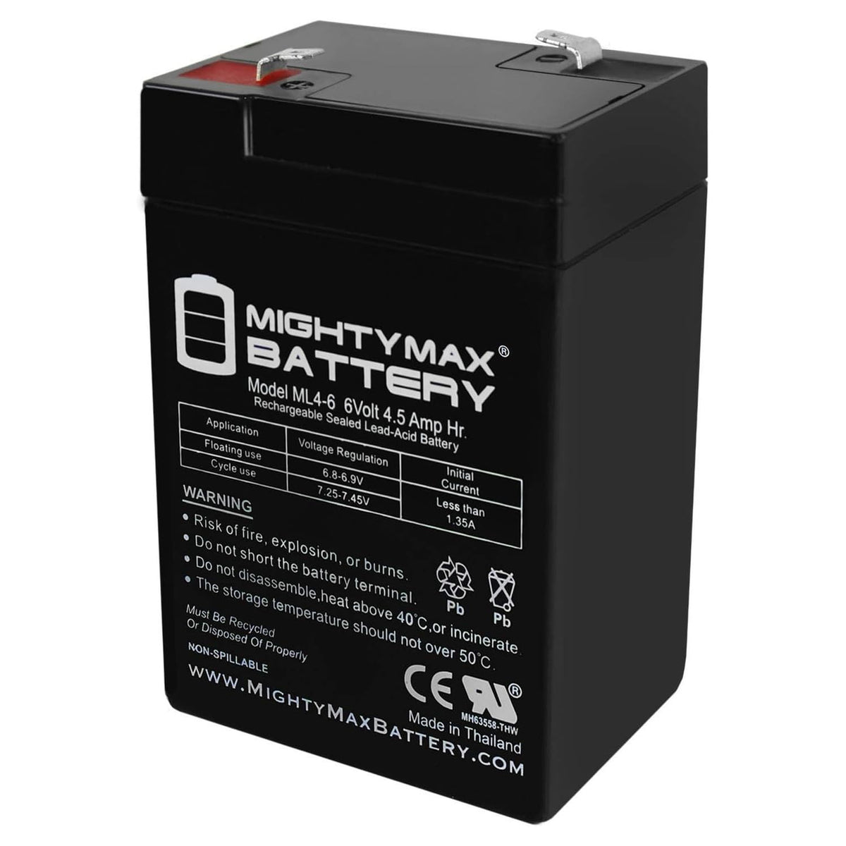 6V 4.5AH SLA Replacement Battery Y63339