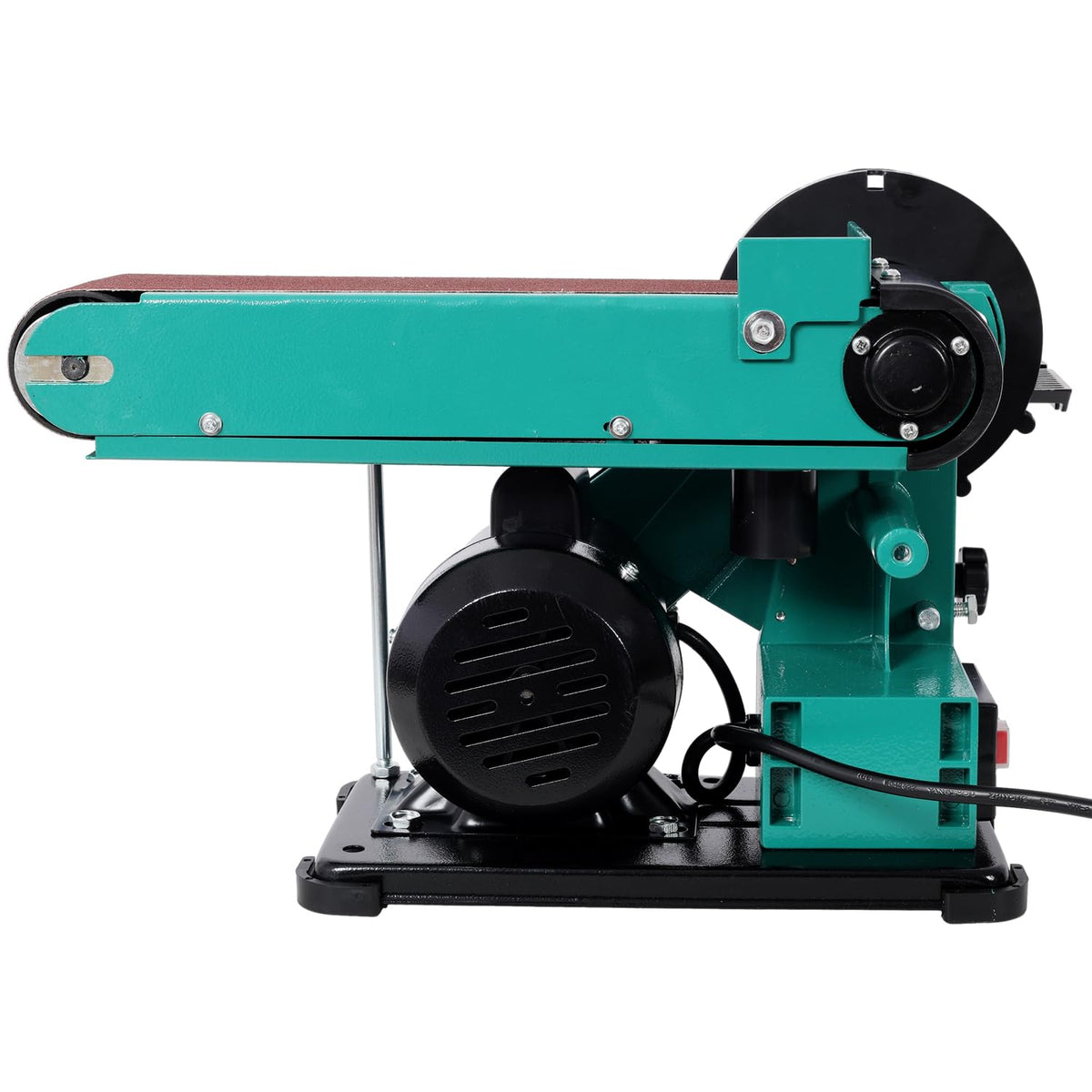 4" x 36" Belt Sander 6" Disc Polisher Grinder Steel Green High-Torque Power Tool V2811