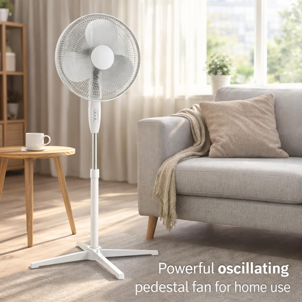 16 Inch Oscillating Pedestal Fan with Remote R73099