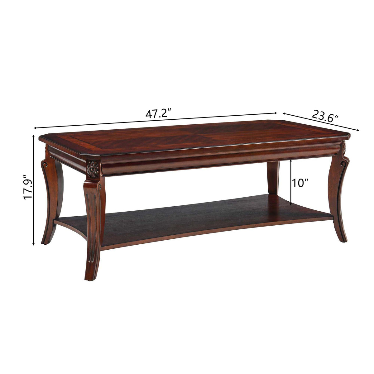 Rectangle Solid Wood Coffee Table H330