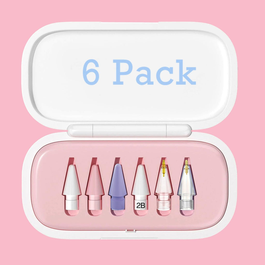 6 Pack Replacement Pencil Tips with Case H155