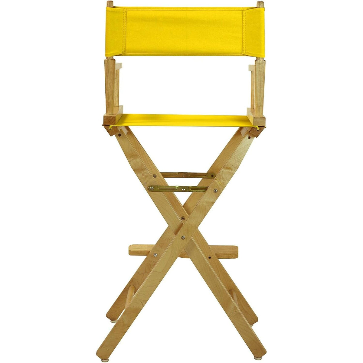 Director's Chair with Armrests Foldable Lightweight 30-Inch Natural Frame E830531