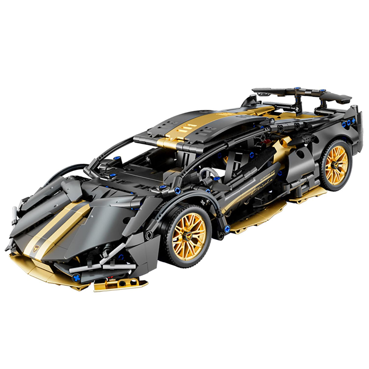 Black 1:14 Race Car Building Block Set A1870