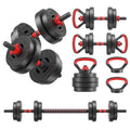 Adjustable 40/60LBS Dumbbell Barbell Kettlebell Set T1046