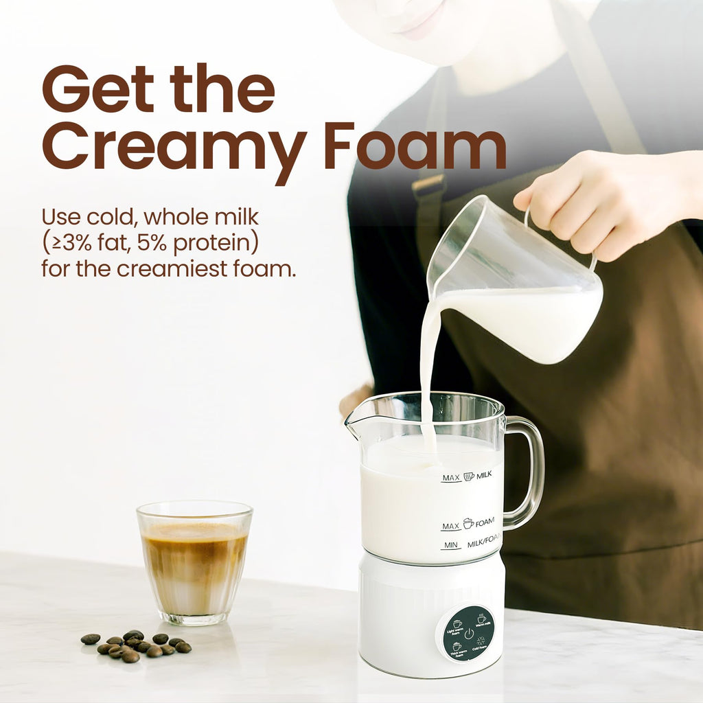 4-in-1 Electric Milk Frother and Steamer 13.52oz E638278