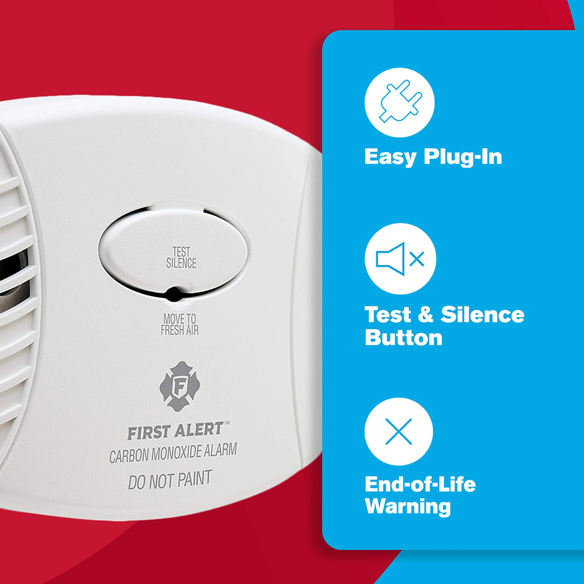 Plug in Carbon Monoxide Alarm I50572