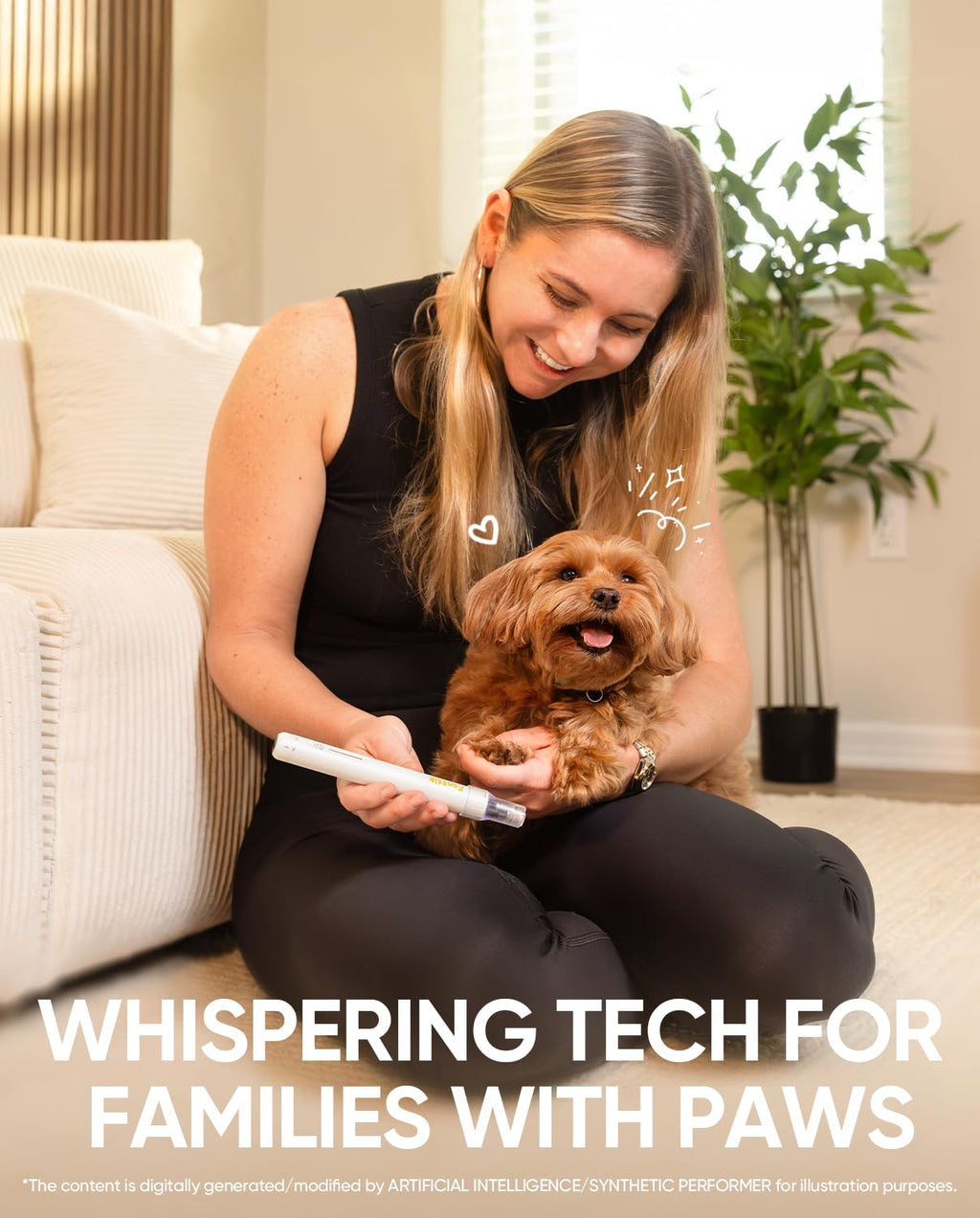 Cordless Electric Pet Nail Grinder with LED Display A864180