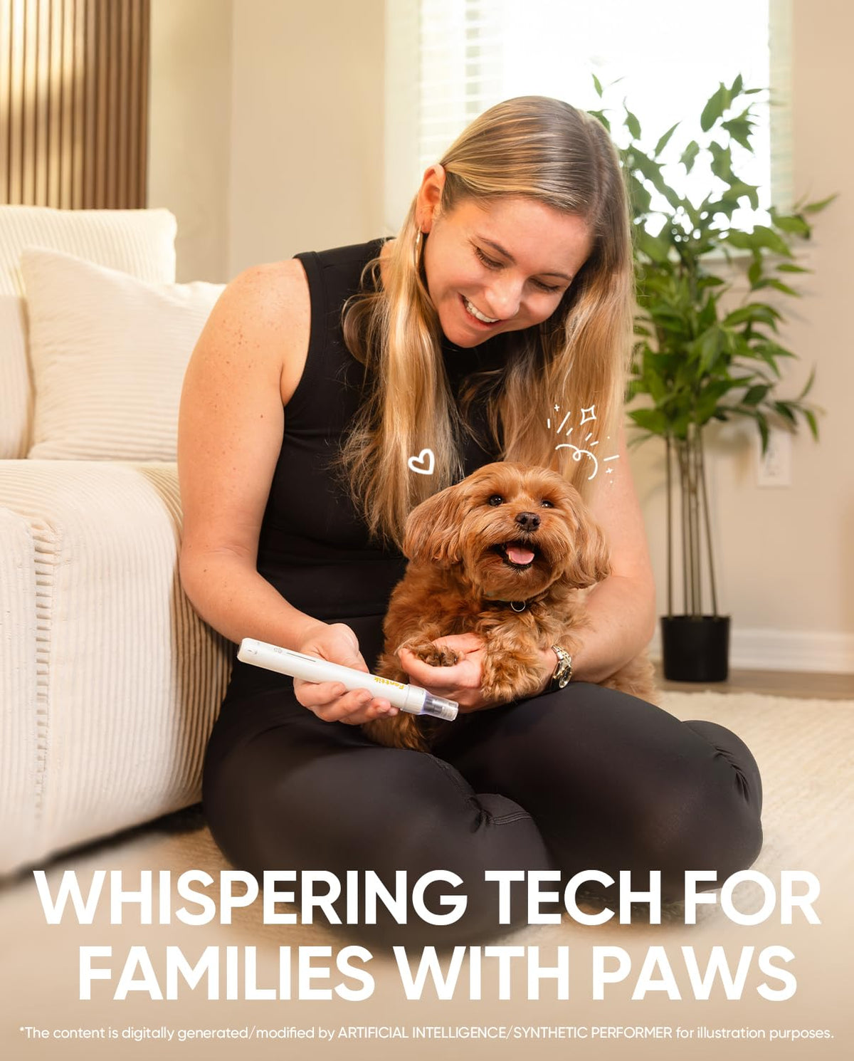 Cordless Electric Pet Nail Grinder with LED Display A864180